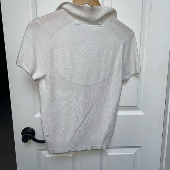 Lululemon City Calm Short Sleeve Sweater
White 2020 W3CZHS Cashmere Cashlu Sz 6 - Picture 6 of 8